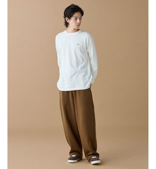 LACOSTE「サスティナブルニットTシャツ」|Tシャツ・カットソー|