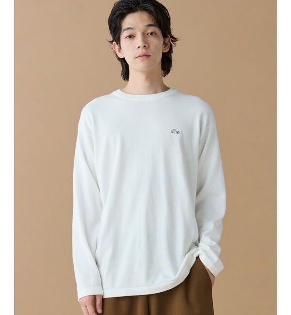 LACOSTE「サスティナブルニットTシャツ」|Tシャツ・カットソー|