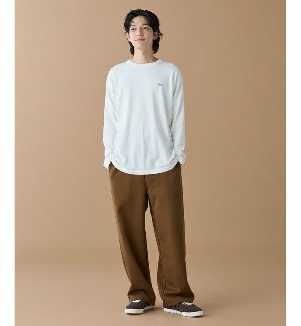LACOSTE「サスティナブルニットTシャツ」|Tシャツ・カットソー|