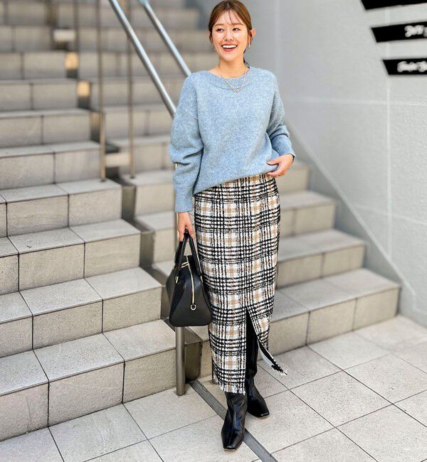 NOLLEY'S sophi「モヘヤラメスパンコール2WAYプルオーバーニット」|ニット・セーター|