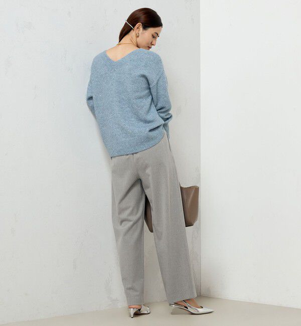 NOLLEY'S sophi「モヘヤラメスパンコール2WAYプルオーバーニット」|ニット・セーター|