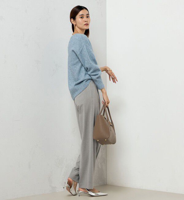 NOLLEY'S sophi「モヘヤラメスパンコール2WAYプルオーバーニット」|ニット・セーター|