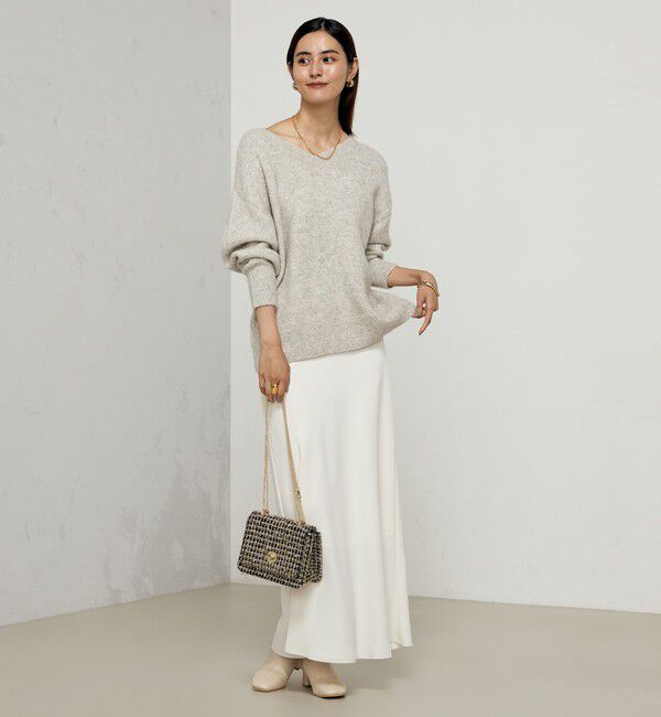 NOLLEY'S sophi「モヘヤラメスパンコール2WAYプルオーバーニット」|ニット・セーター|