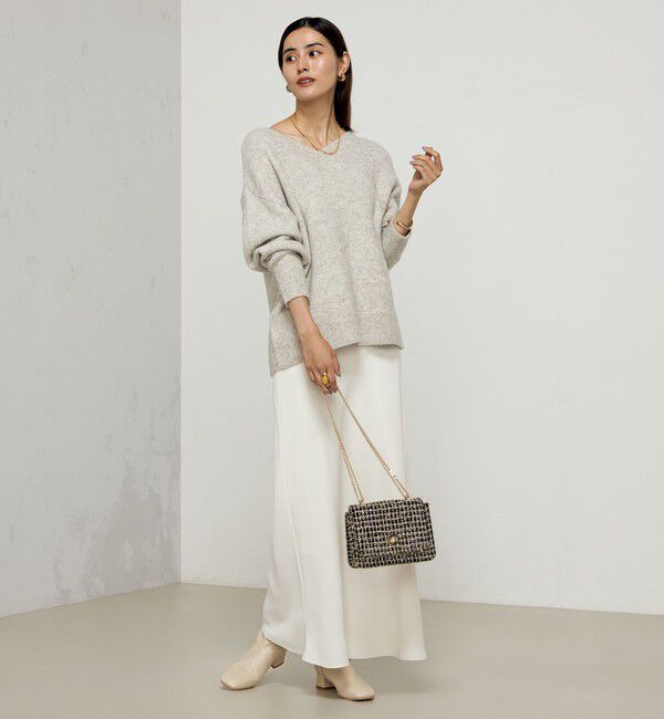 NOLLEY'S sophi「モヘヤラメスパンコール2WAYプルオーバーニット」|ニット・セーター|