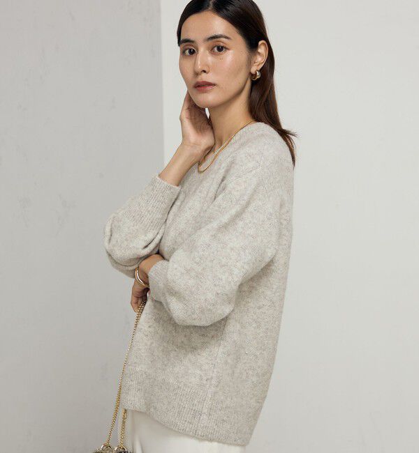 NOLLEY'S sophi「モヘヤラメスパンコール2WAYプルオーバーニット」|ニット・セーター|