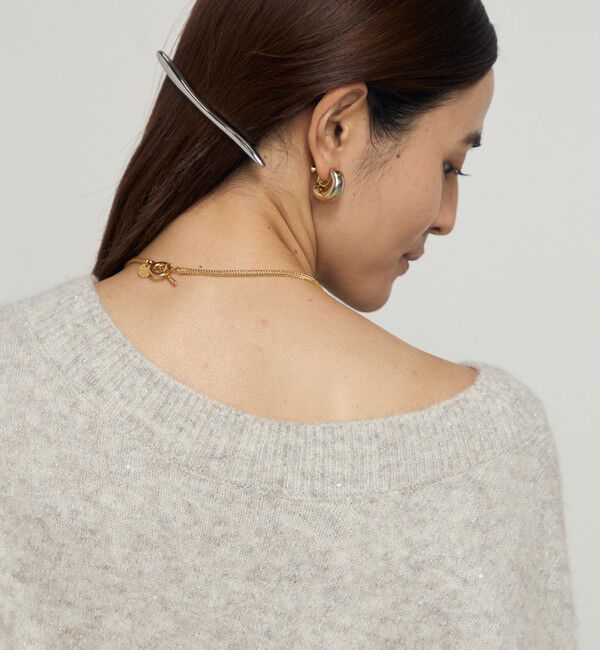 NOLLEY'S sophi「モヘヤラメスパンコール2WAYプルオーバーニット」|ニット・セーター|