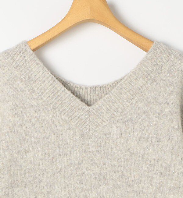 NOLLEY'S sophi「モヘヤラメスパンコール2WAYプルオーバーニット」|ニット・セーター|