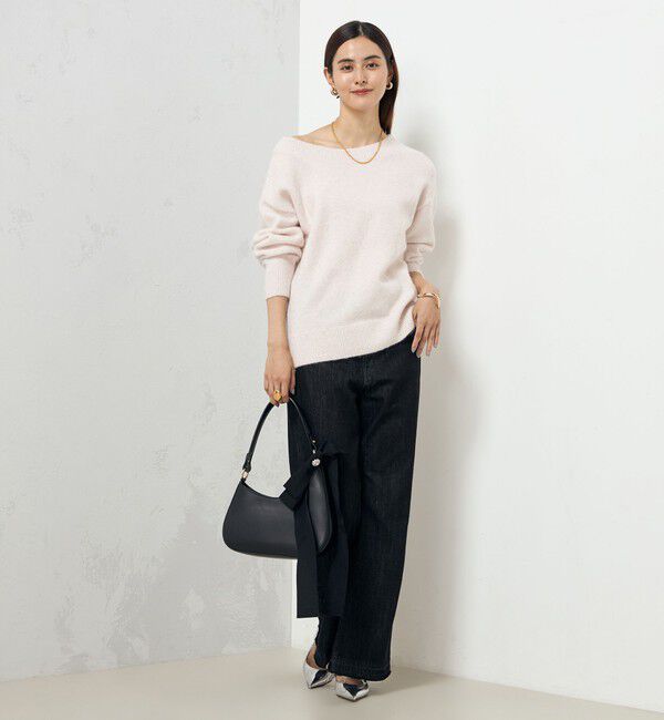 NOLLEY'S sophi「モヘヤラメスパンコール2WAYプルオーバーニット」|ニット・セーター|