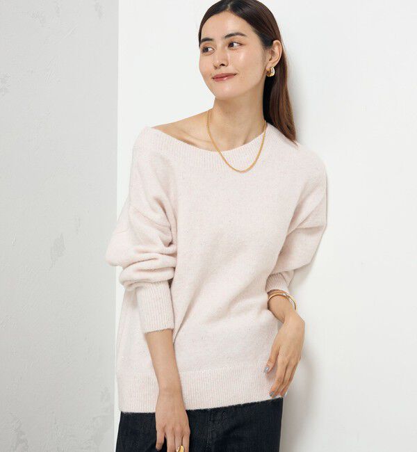 NOLLEY'S sophi「モヘヤラメスパンコール2WAYプルオーバーニット」|ニット・セーター|