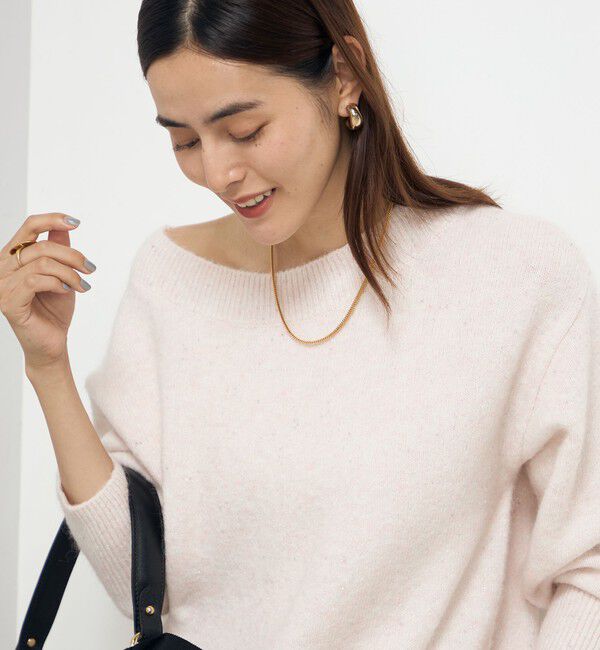 NOLLEY'S sophi「モヘヤラメスパンコール2WAYプルオーバーニット」|ニット・セーター|