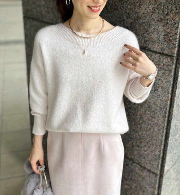 NOLLEY'S sophi「モヘヤラメスパンコール2WAYプルオーバーニット」|ニット・セーター|