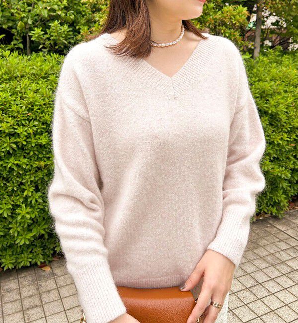 NOLLEY'S sophi「モヘヤラメスパンコール2WAYプルオーバーニット」|ニット・セーター|