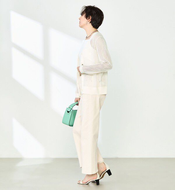 NOLLEY'S「《手洗い可能》メッシュ長袖Vネックカーディガン」|カーディガン|