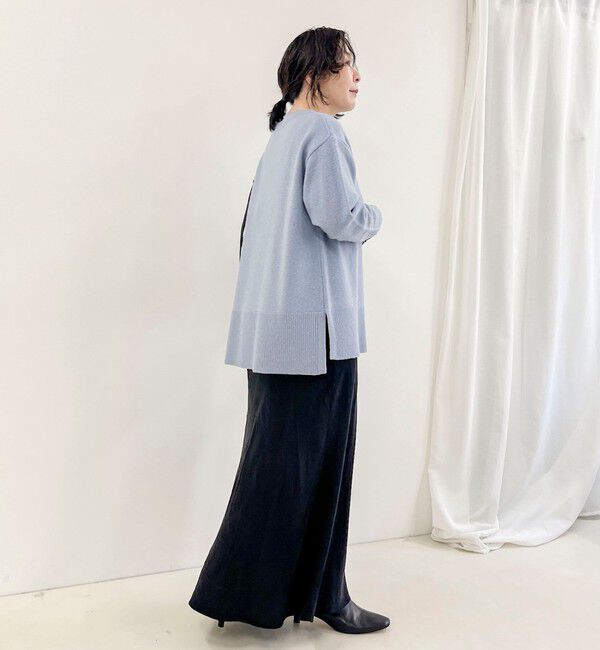 NOLLEY'S「ウォッシャブルフィブリルサテンバイヤススカート」|フレア|