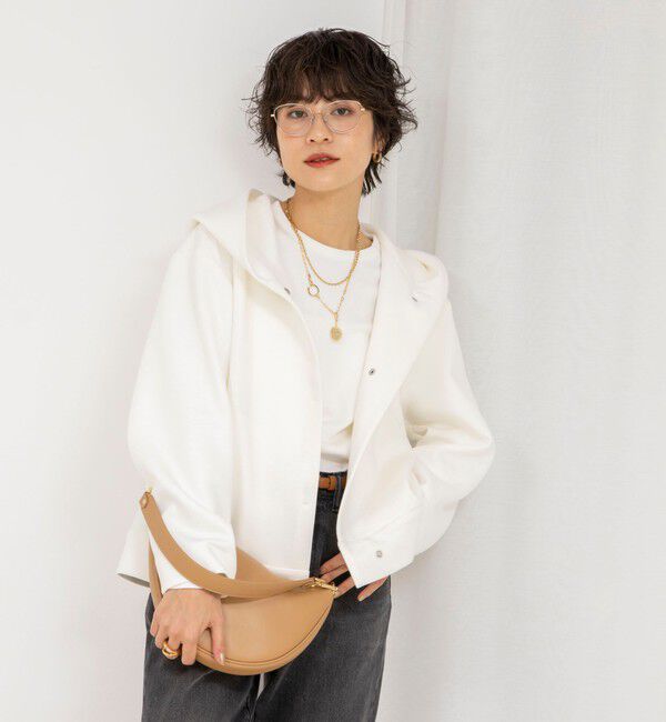 NOLLEY'S「【追加】ウォッシャブルエアボールフードブルゾン」|ブルゾン・スタジャン|