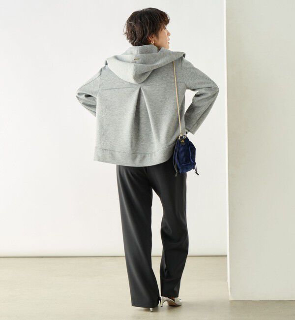 NOLLEY'S「【追加】ウォッシャブルエアボールフードブルゾン」|ブルゾン・スタジャン|