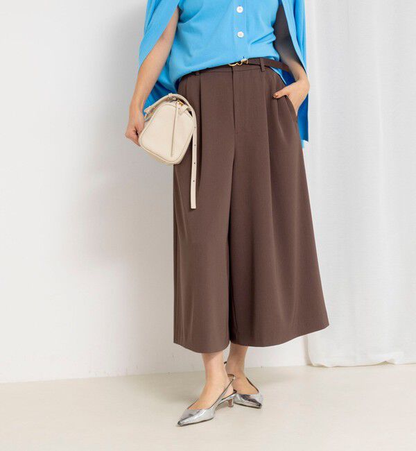 NOLLEY'S「ウォッシャブルクロップドワイドツイルパンツ」|その他|