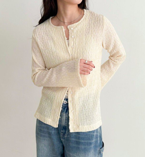 fredy emue「シャーリングカットブラウス」|Tシャツ・カットソー|イエロー