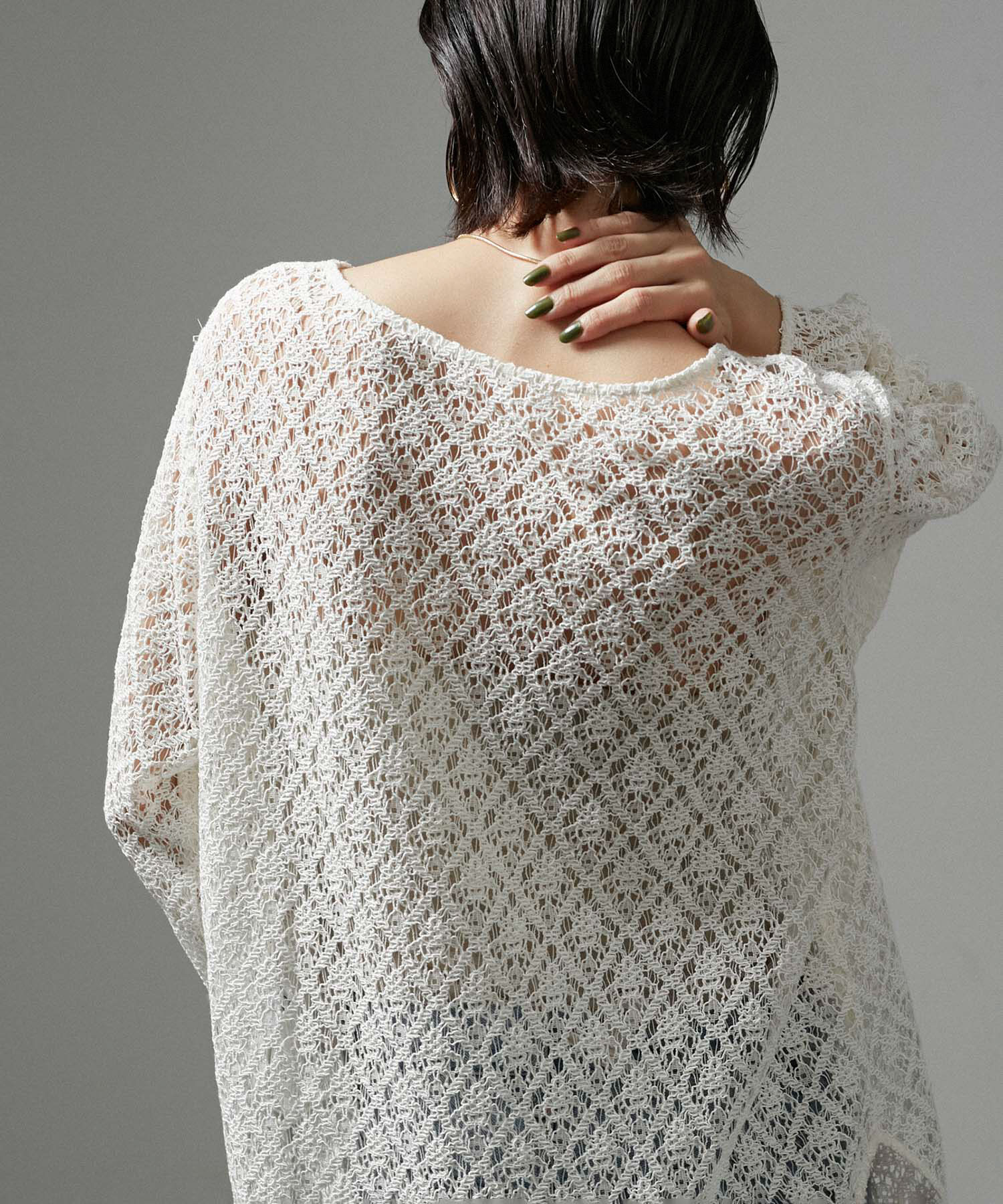 SALON adam et rope'「スパークルラメカップ付きVネックキャミ」|キャミソール|