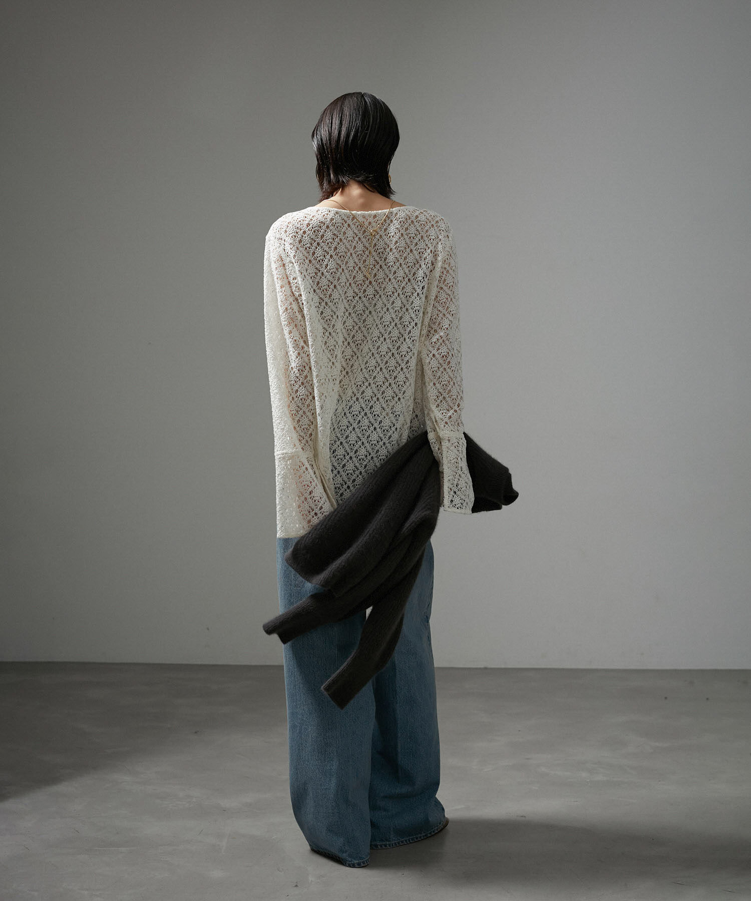 SALON adam et rope'「スパークルラメカップ付きVネックキャミ」|キャミソール|