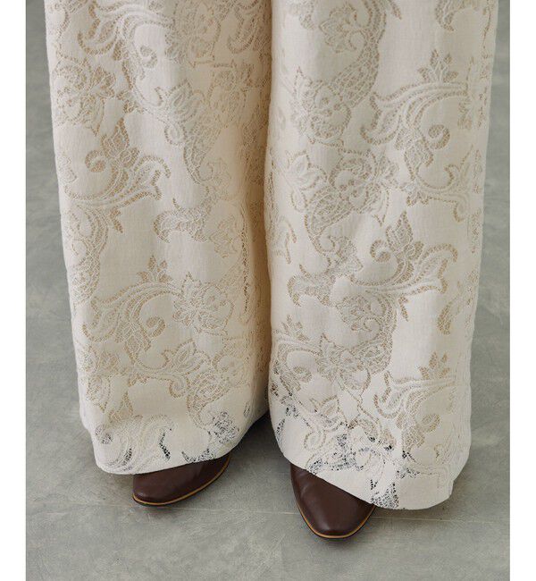 ROPE「フラワーレースイージーパンツ」|その他|