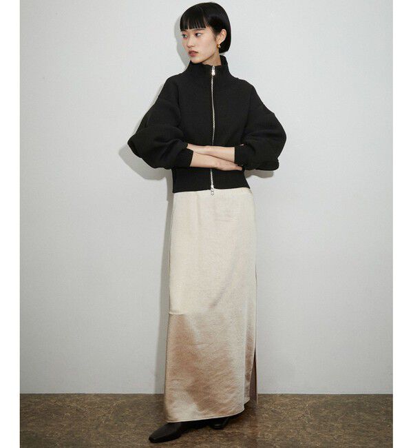 ADAM ET ROPE'「【WEB限定】ショートジャカードドライバーズニット」|カーディガン|