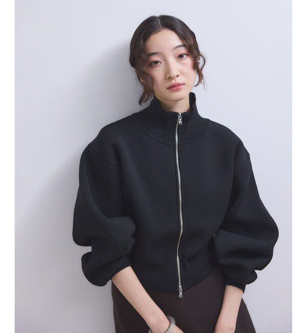 ADAM ET ROPE'「【WEB限定】ショートジャカードドライバーズニット」|カーディガン|