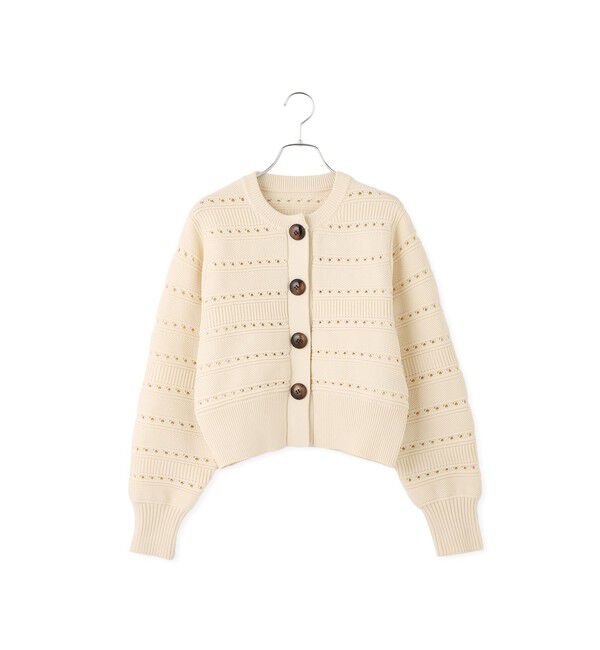 ADAM ET ROPE'「【WEB限定】mixパターンニットカーディガン」|カーディガン|