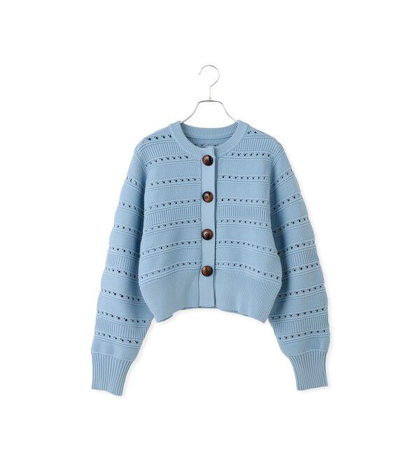 ADAM ET ROPE'「【WEB限定】mixパターンニットカーディガン」|カーディガン|