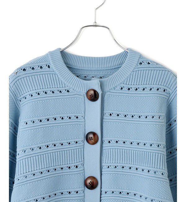 ADAM ET ROPE'「【WEB限定】mixパターンニットカーディガン」|カーディガン|