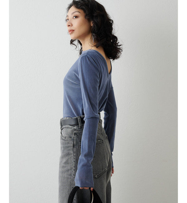  「フロッキーバックシャンカットソー」|Tシャツ・カットソー|