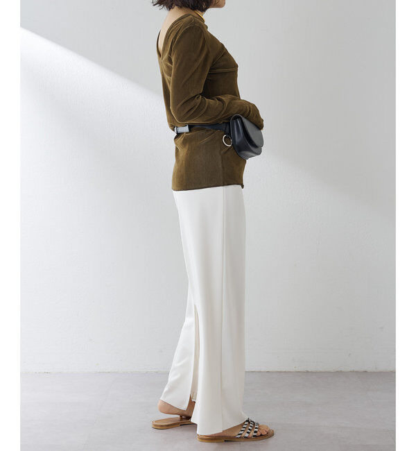  「フロッキーバックシャンカットソー」|Tシャツ・カットソー|