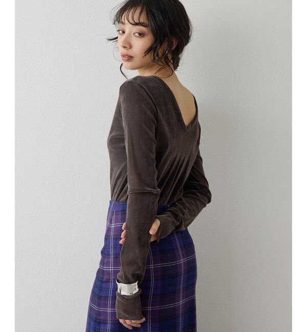  「フロッキーバックシャンカットソー」|Tシャツ・カットソー|