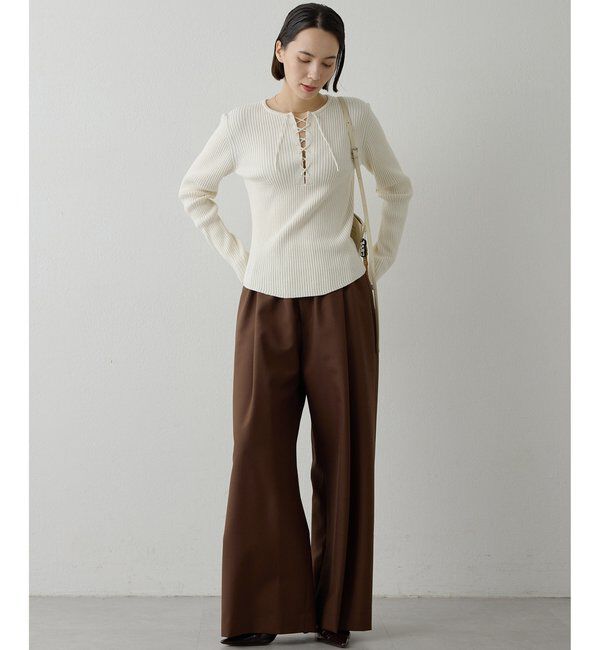  「平織りイージーパンツ」|チノ|