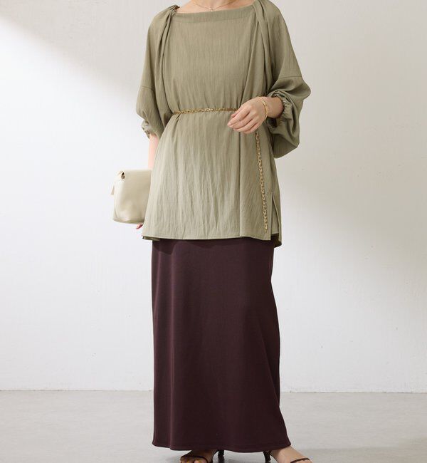  「２WAYスクエアチュニック」|シャツ・ブラウス|