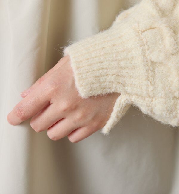  「編み柄ドッキングニット」|ニット・セーター|