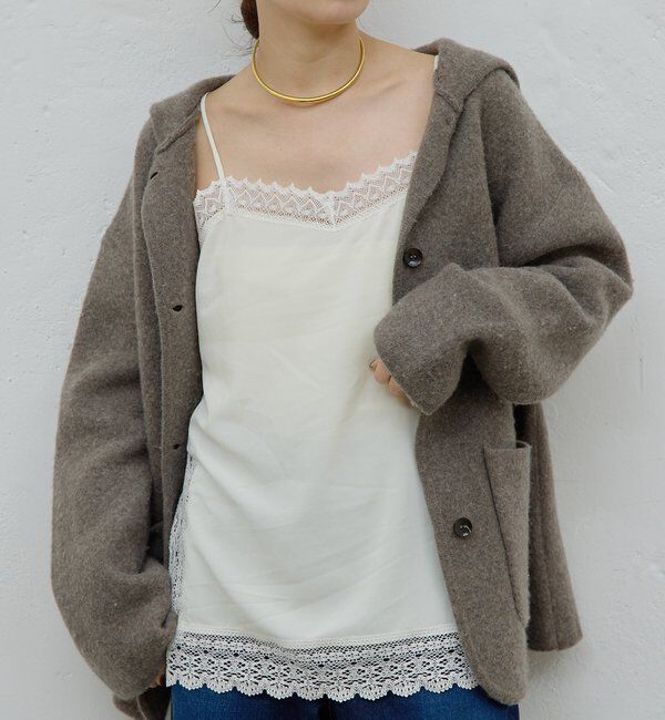  「【HERITANOVUM】レースキャミソール」|シャツ・ブラウス|