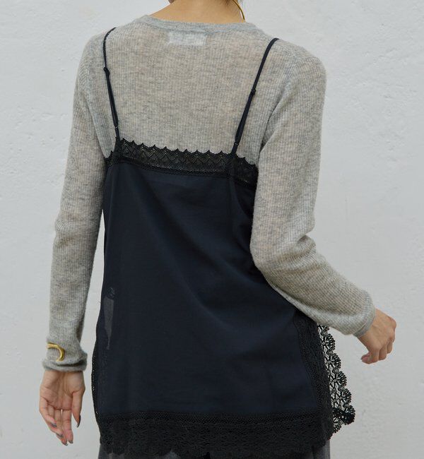  「【HERITANOVUM】レースキャミソール」|シャツ・ブラウス|