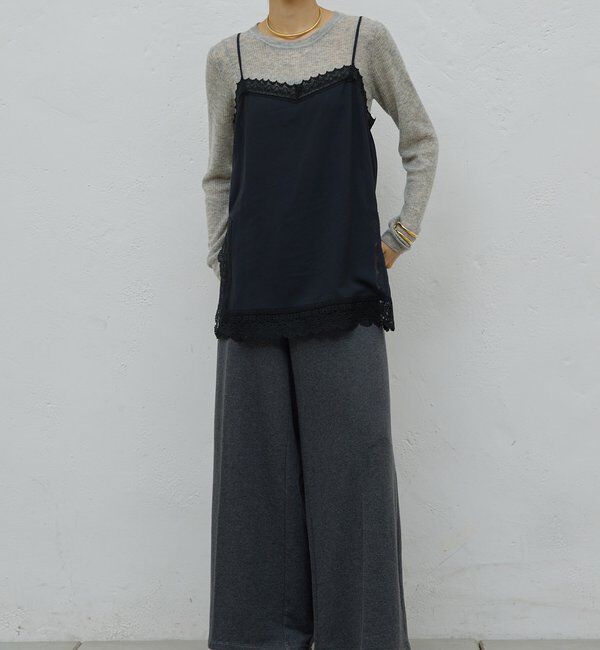  「【HERITANOVUM】レースキャミソール」|シャツ・ブラウス|