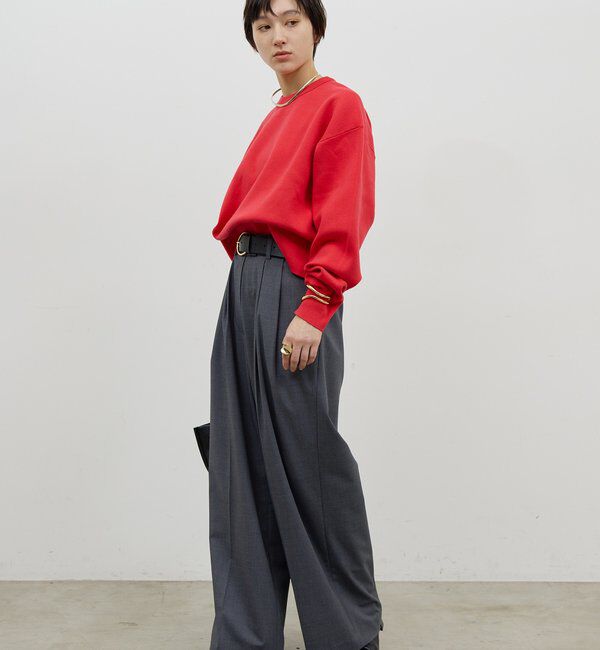  「スウェットライククルーニット」|Tシャツ・カットソー|