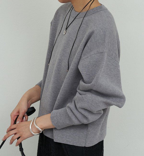  「スウェットライククルーニット」|Tシャツ・カットソー|