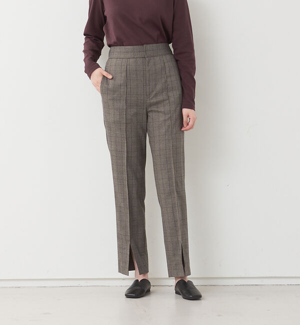 collex「【セットアップ対応】スリットストレッチテーパードパンツ」|その他|チェック