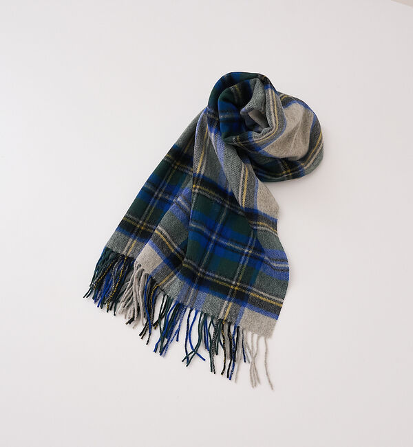 collex「ウールチェックマフラー」|マフラー|ブルー系その他1
