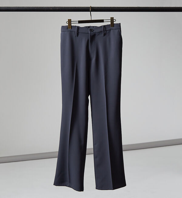 ABAHOUSE「【AH ABAHOUSE】トロミ生地 フレアスラックス」|その他|チャコールグレー