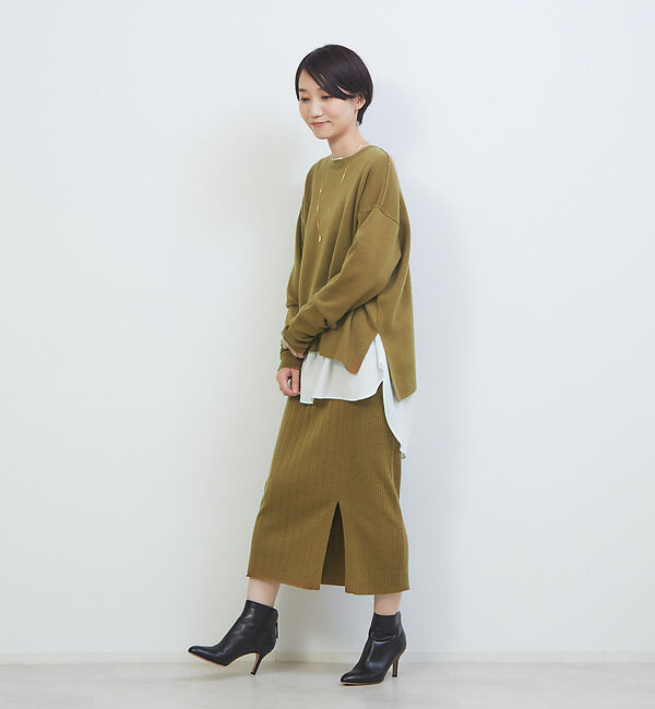 Rouge vif「アシンメトリータイトニットスカート」|スカート|