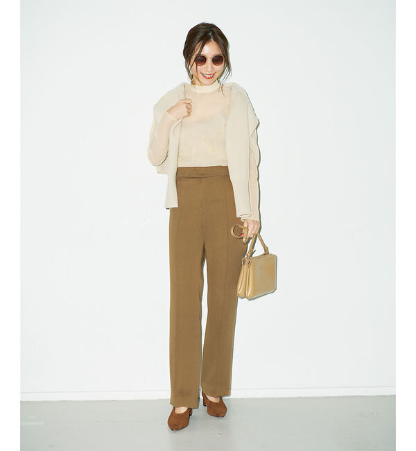 Rouge vif「【東原妙子さんコラボ】ツイルソフトフレアパンツ」|その他|