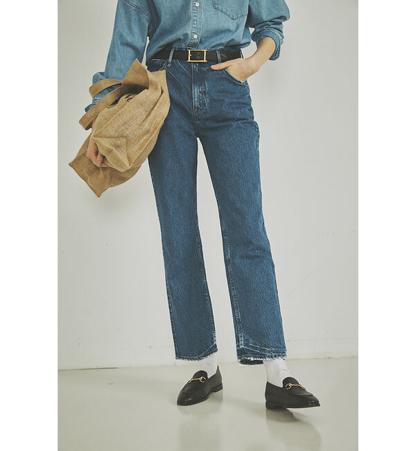 Rouge vif「【ATELIER AMBOISE/アトリエ アンボワーズ】Hバックルレザーベルト」|ベルト|