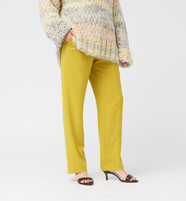 qualite「バックスリットドロストパンツ」|その他|イエロー