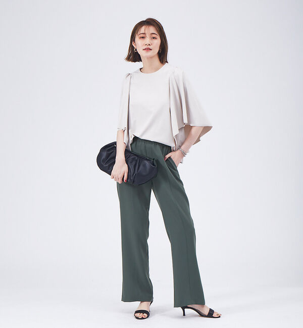 qualite「バックスリットドロストパンツ」|その他|