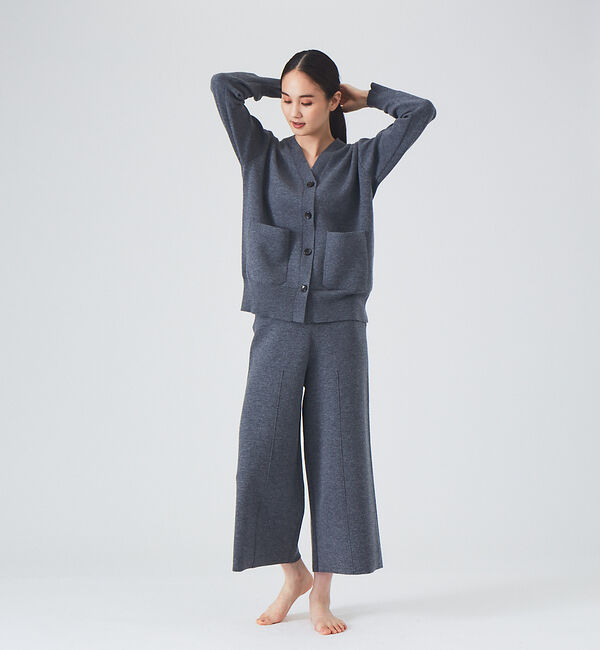 qualite「【WEB・一部店舗限定】圧縮ニットクロップドパンツ◇セットアップ対応」|その他|